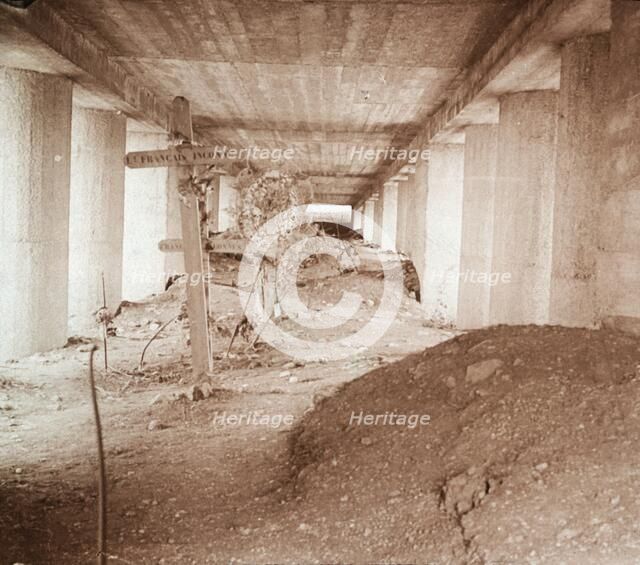 Bayonet Trench, Verdun, northern France, c1916-c1918.  Artist: Unknown.