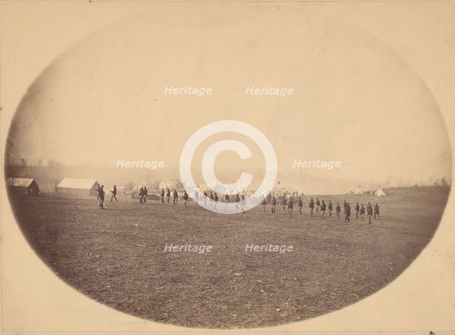 [Bayonet Drill], ca. 1863. Creator: Egbert Guy Fowx.