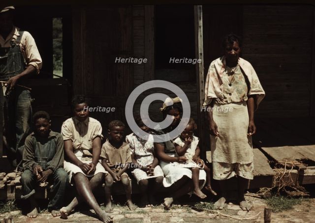 Bayou Bourbeau plantation, a FSA cooperative, Natchitoches, La. , 1940. Creator: Marion Post Wolcott.