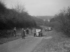 Bayliss-Thomas of WJ Hayward, winner of the JCC Half-Day Trial, Ranmore Common, Surrey, 1930. Artist: Bill Brunell