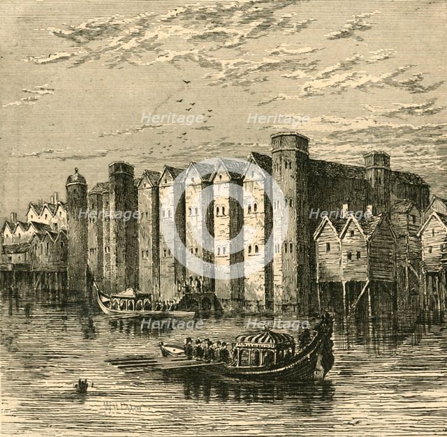 'Baynard's Castle, from a view published in 1790', (1897). Creator: Unknown.