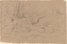Bayswater, Clearing the Ground between Queen's Road and Porchester Terrace, 1830. Creator: John Linnell the Elder