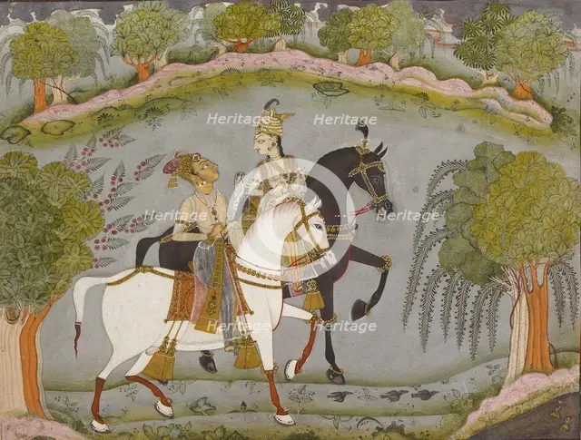Baz Bahadur and Rupmati, c1720. Artist: Unknown.