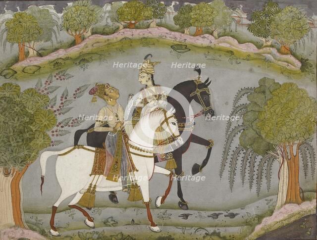 Baz Bahadur and Rupmati, c1720. Artist: Unknown.