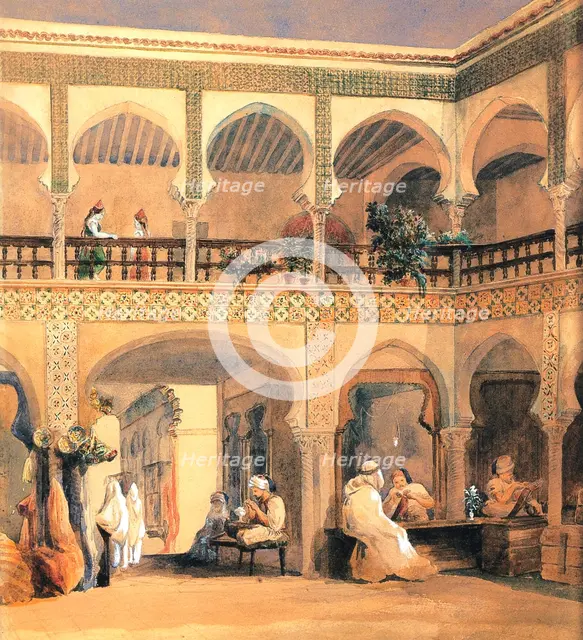 'Bazaar in Orleans', 1840s.  Artist: Théodore Chassériau