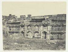 Baalbeck, Intérieur De L'Enceinte Des Temples Du Soleil Et De Jupiter; Syrie, 1849/51, printed 1852. Creator: Maxime du Camp