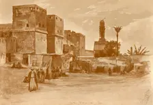 Bab al-Nasr gate in Cairo, 1898. Creator: Christian Wilhelm Allers
