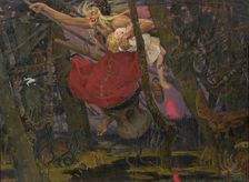 Baba Yaga , 1917. Creator: Vasnetsov, Viktor Mikhaylovich (1848-1926)