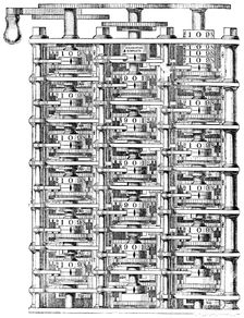 Babbage's difference machine 1864. Artist: Charles Babbage