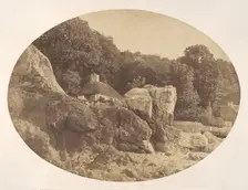 Babbicombe, from the Beach, 1857. Creator: Alfred Batson