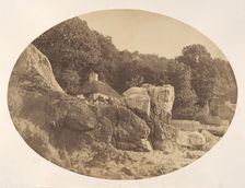 Babbicombe, from the Beach, 1857. Creator: Alfred Batson