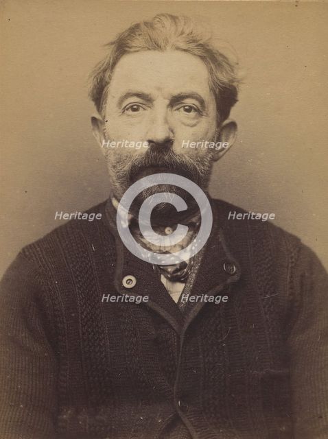 Baben. Hyppolyte, Antoine. 49 ans, né à St Sermain (Aveyron). Serrurier. Anarchiste. 9/3/94., 1894. Creator: Alphonse Bertillon.