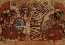 Babhruvahana Resumes his Fight with Vrishaketu (verso)..., c1850. Creator: Unknown