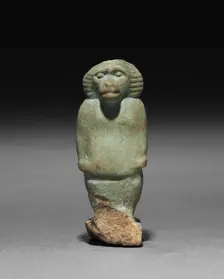 Baboon-Falcon Hybrid Amulet, 715-332 BC. Creator: Unknown
