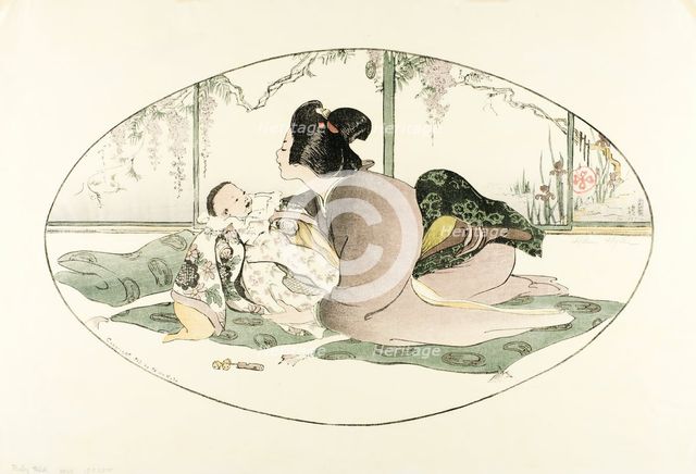 Baby Talk, 1908. Creator: Helen Hyde.