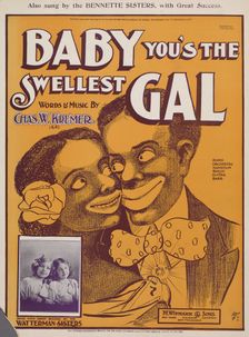 Baby, you'se the swellest gal 1901. Creator: Unknown