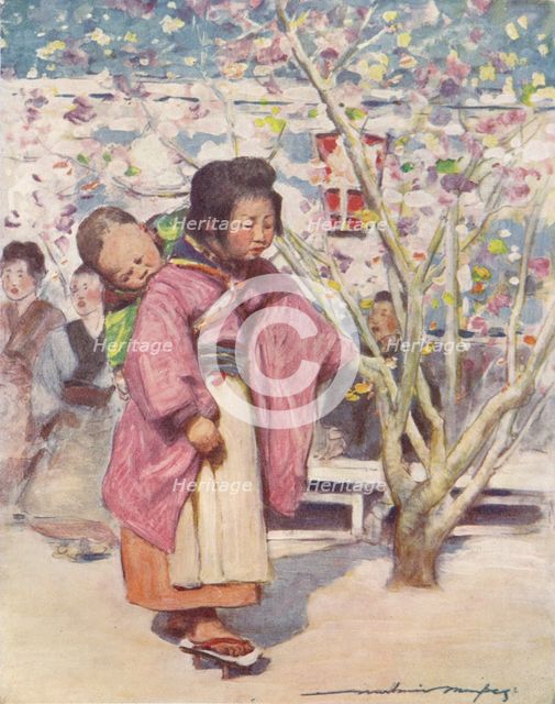 'Baby and Baby', c1887, (1901). Artist: Mortimer L Menpes.