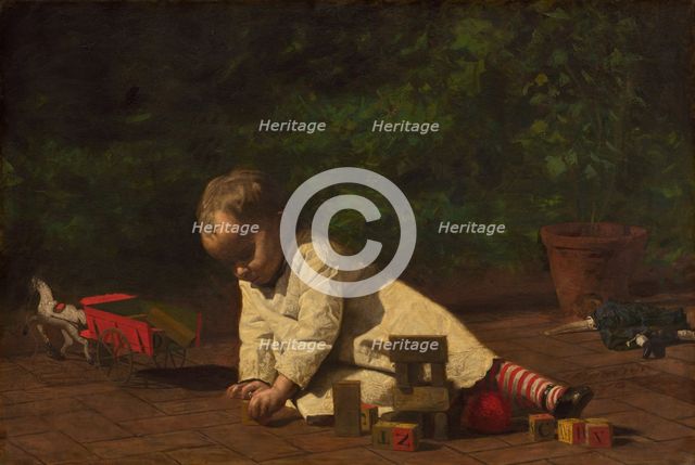 Baby at Play, 1876. Creator: Thomas Eakins.