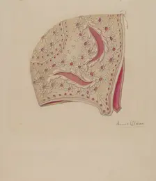 Baby Bonnet, 1935/1942. Creator: Anne Colman