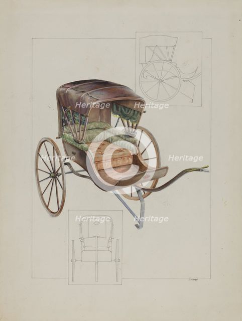Baby Buggy, c. 1937. Creator: Floyd R. Sharp.