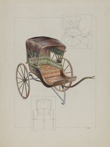 Baby Buggy, c. 1937. Creator: Floyd R. Sharp