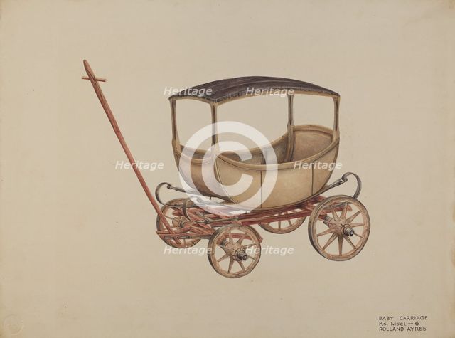 Baby Carriage, 1935/1942. Creator: Rolland Ayres.