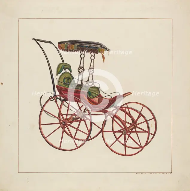 Baby Carriage, c. 1927. Creator: Ernest A Towers Jr.