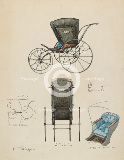 Baby Carriage, c. 1936. Creator: Kurt Melzer.