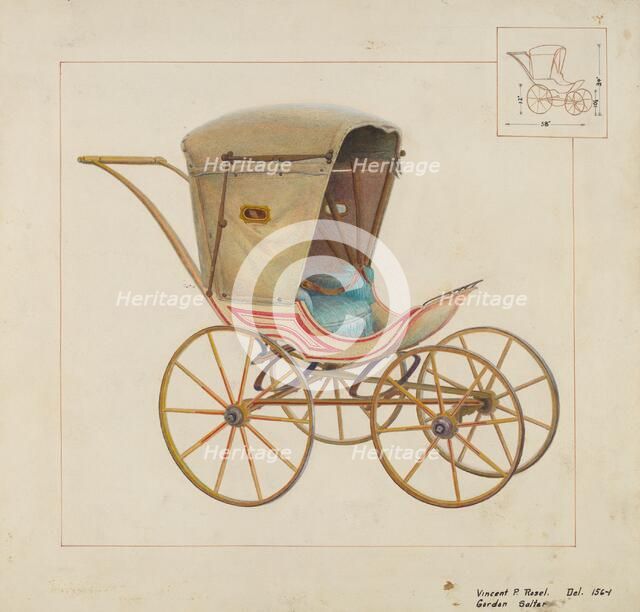 Baby Carriage, c. 1937. Creator: Vincent P. Rosel.