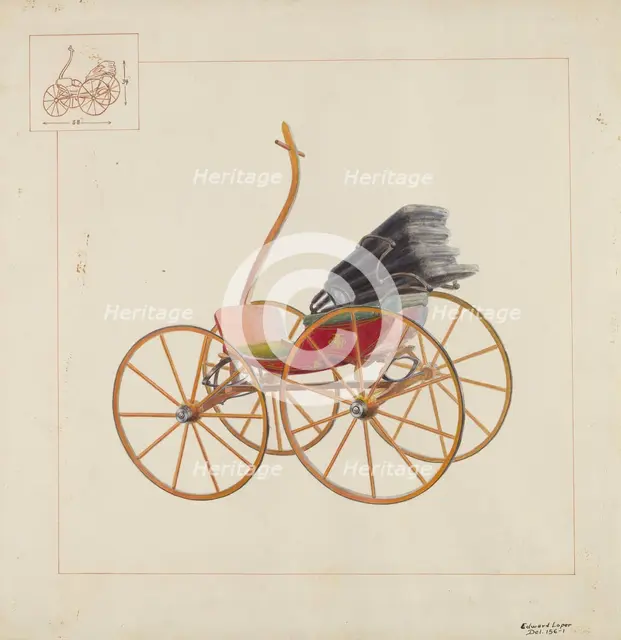 Baby Carriage, c. 1937. Creator: Edward L Loper.