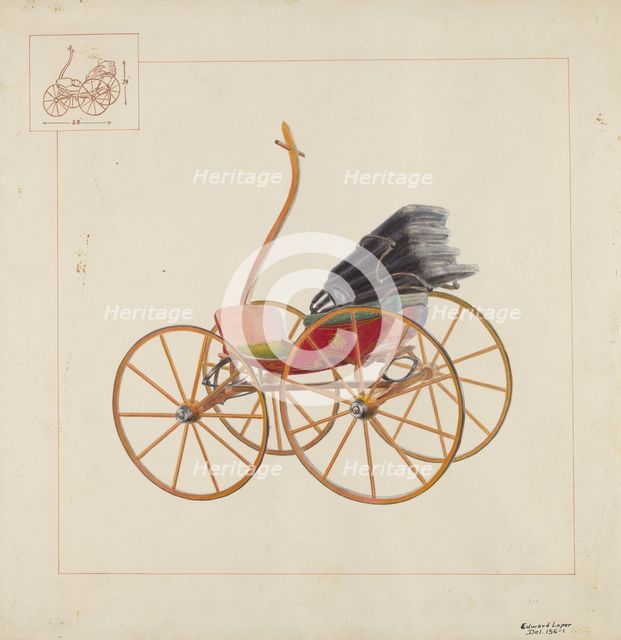 Baby Carriage, c. 1937. Creator: Edward L Loper.