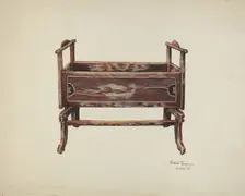 Baby Cradle, c. 1939. Creator: Grace Thomas