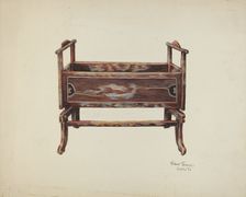 Baby Cradle, c. 1939. Creator: Grace Thomas