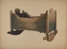 Baby Cradle, c. 1940. Creators: Harley Kempter, Bruce Gentry
