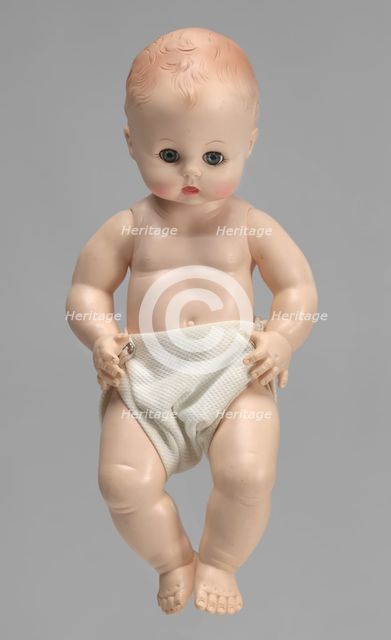 Baby doll used by Northside Center for Child Development, 1968. Creator: Effanbee Doll Company.