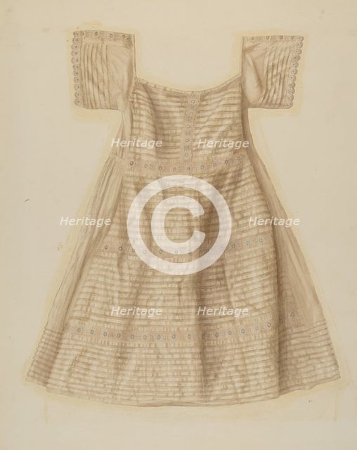 Baby Dress, c. 1939. Creator: Fred Hassebrock.
