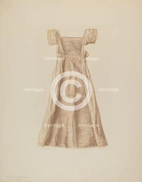 Baby Dress, c. 1939. Creator: Manuel G. Runyan.