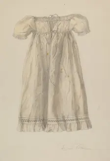 Baby Dress, c. 1940. Creator: Cora Parker