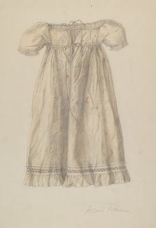 Baby Dress, c. 1940. Creator: Cora Parker