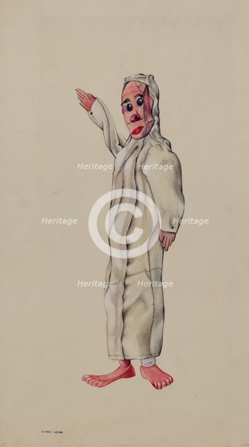 Baby Hand Puppet, c. 1936. Creator: Elmer Weise.