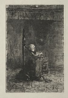 Baby in His Chair. Creator: Jozef Israëls (Dutch, 1824-1911)