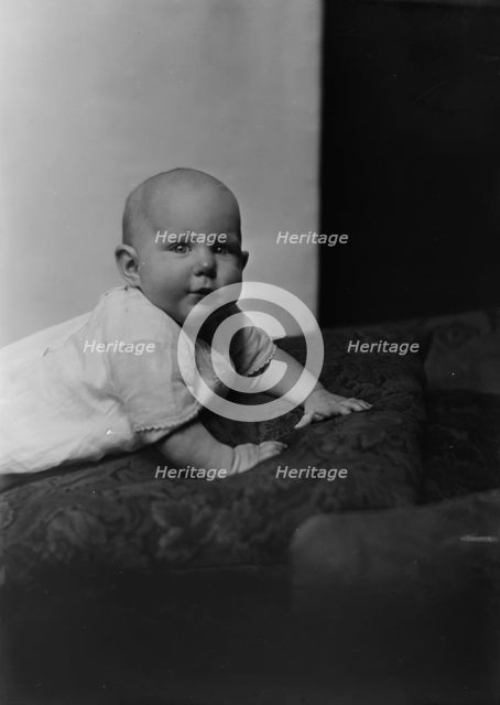 Baby of Mrs. Hager, portrait photograph, 1919 Oct. 9. Creator: Arnold Genthe.