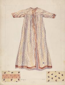 Baby's Nightgown, c. 1937. Creator: Maud M Holme
