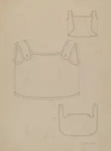 Baby's Bib, 1935/1942. Creator: Eleanor Gausser