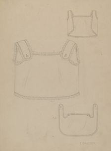 Baby's Bib, 1935/1942. Creator: Eleanor Gausser