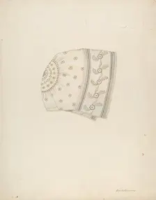 Baby's Bonnet, c. 1937. Creator: Edith Towner
