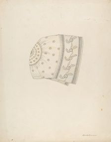 Baby's Bonnet, c. 1937. Creator: Edith Towner