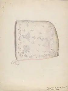 Baby's Cap, c. 1937. Creator: Edna C. Rex