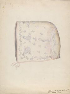 Baby's Cap, c. 1937. Creator: Edna C. Rex