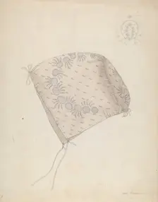 Baby's Cap, c. 1937. Creator: Mary E Humes